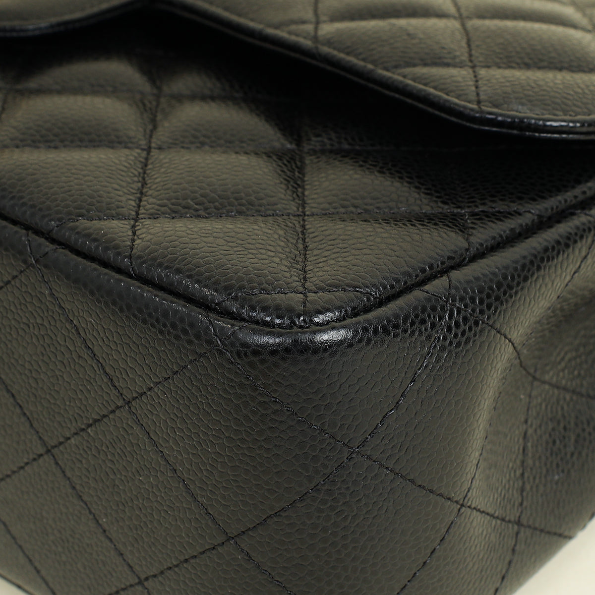 Chanel Black CC Classic Double Flap Jumbo Bag