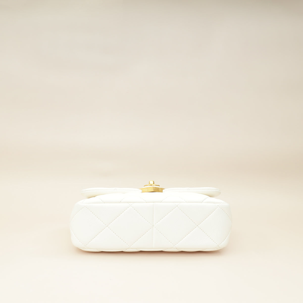 Chanel White CC Plexiglass Quilted Coco Love Flap Bag
