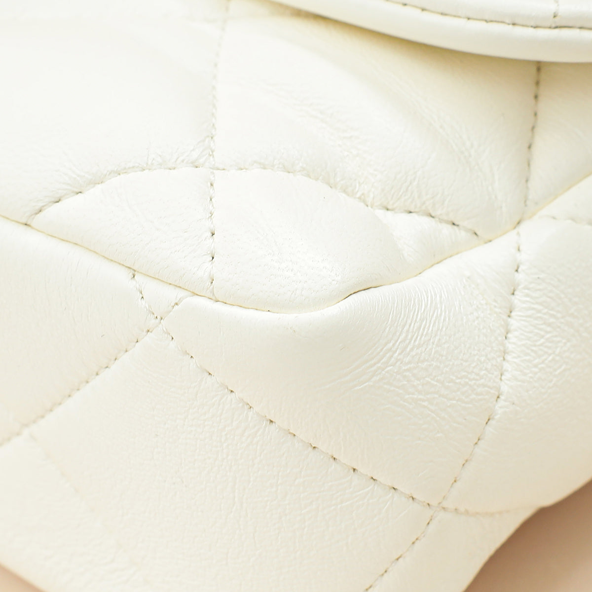 Chanel White CC Plexiglass Quilted Coco Love Flap Bag
