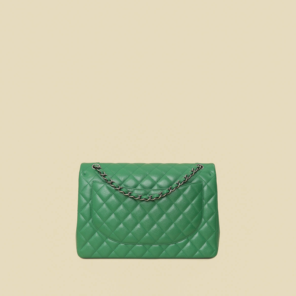 Chanel Green Classic Maxi Double Flap Bag