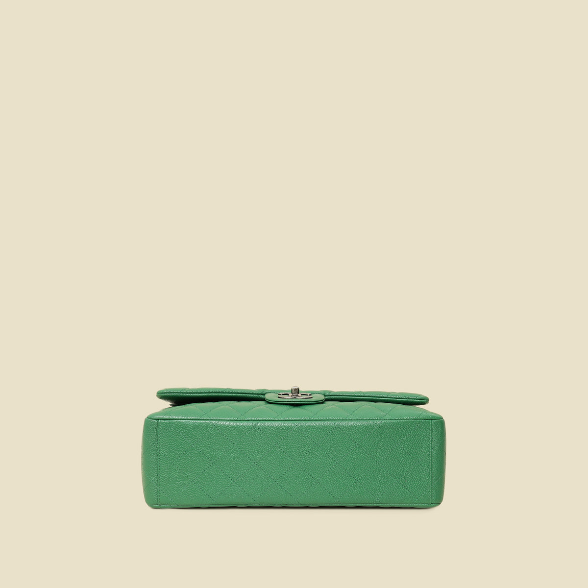 Chanel Green Classic Maxi Double Flap Bag