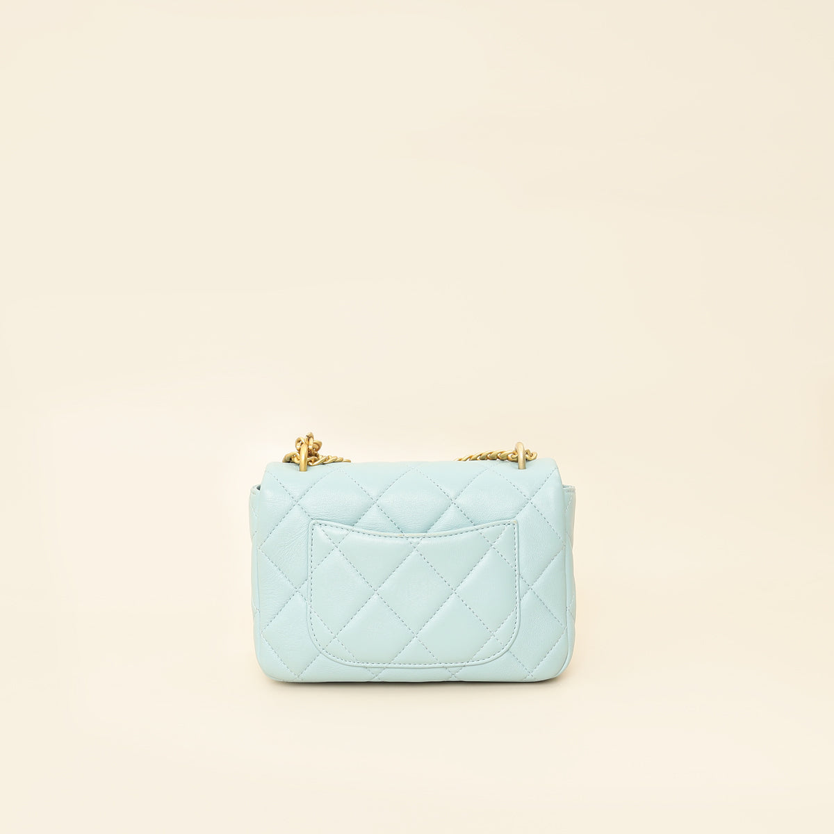Chanel Light Blue Pending CC Mini Square Flap Bag