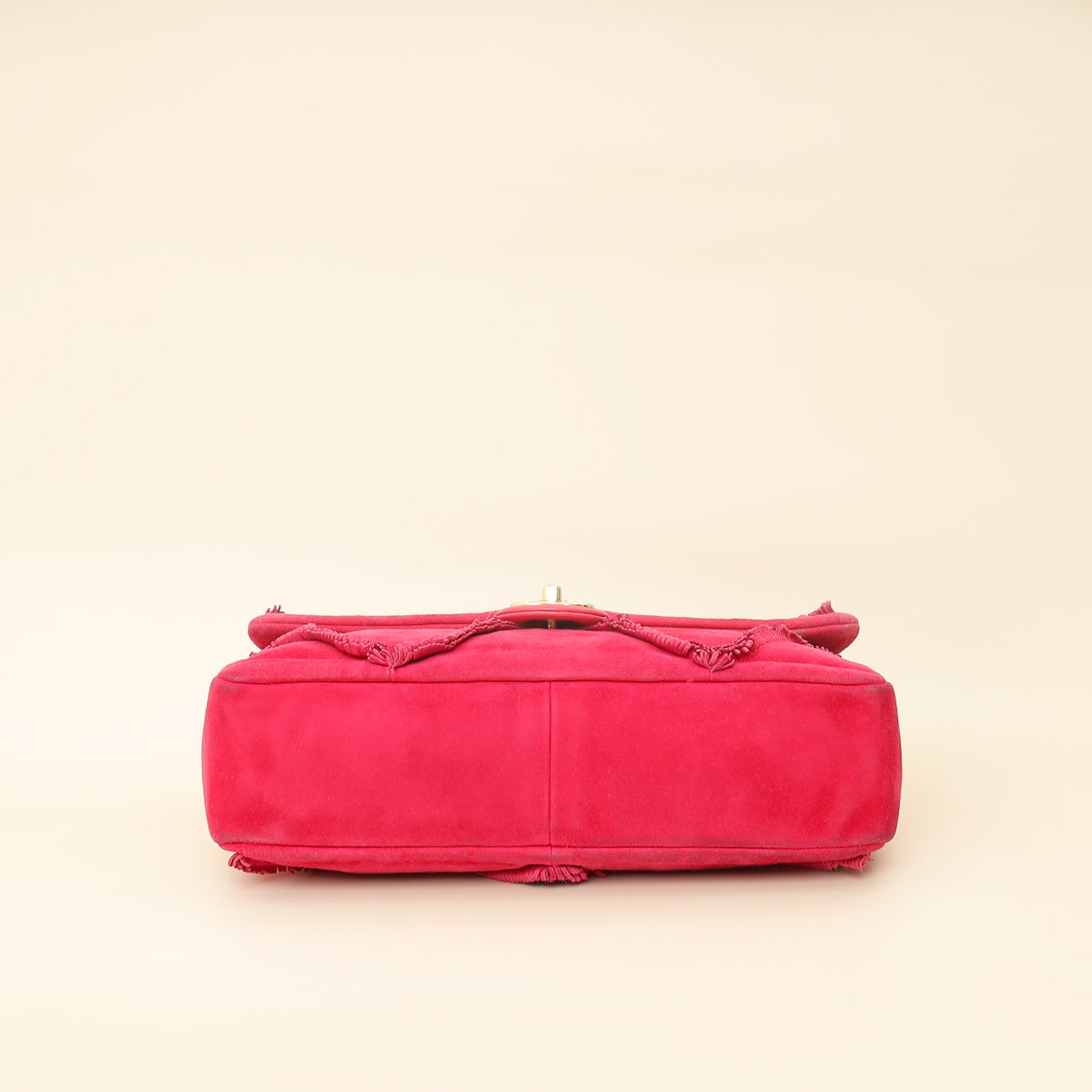 Chanel Fuchsia Diamond Fringe Flap Bag