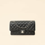 Chanel Black Classic Double Flap Medium Bag