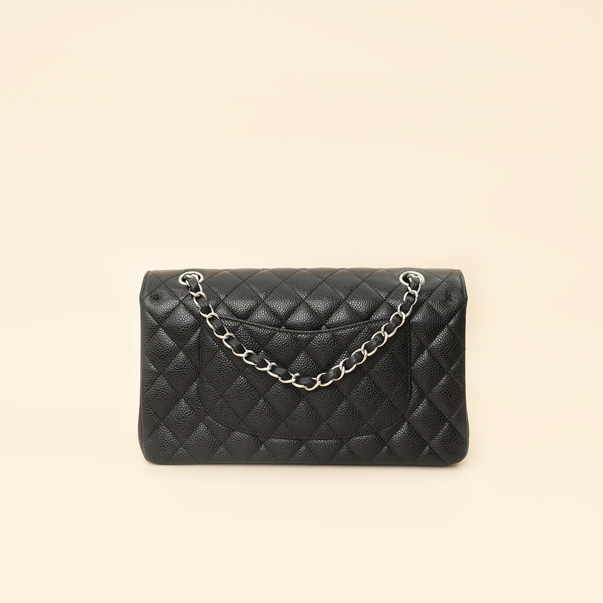Chanel Black Classic Double Flap Medium Bag