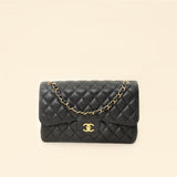 Chanel Black Classic Double Flap Jumbo Bag