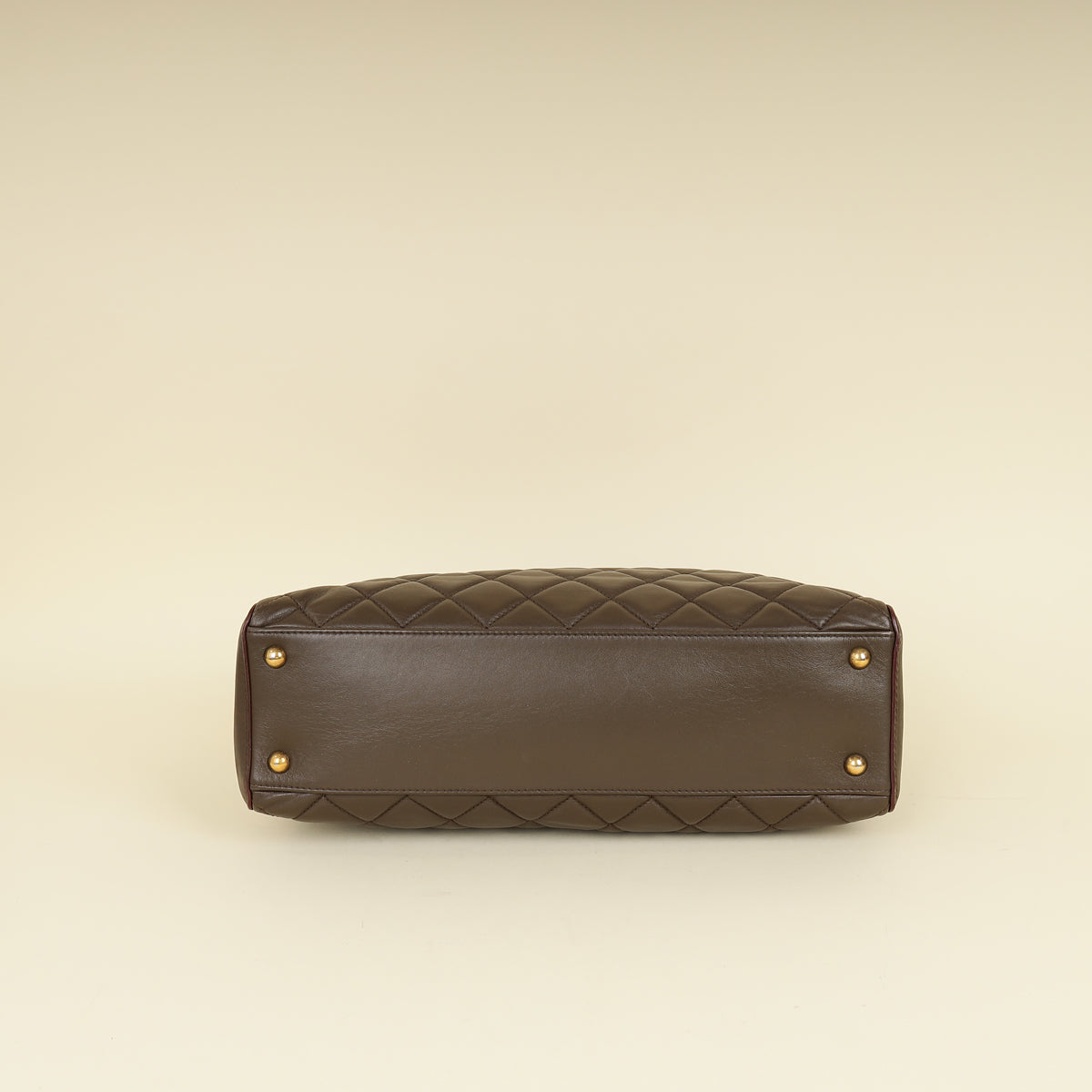 Chanel Brown Quilted Perfect Edge Tote Bag
