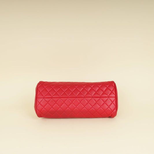 Chanel Red Just Mademoiselle Bowling Bag