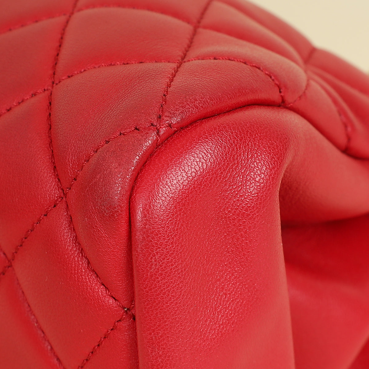 Chanel Red Just Mademoiselle Bowling Bag