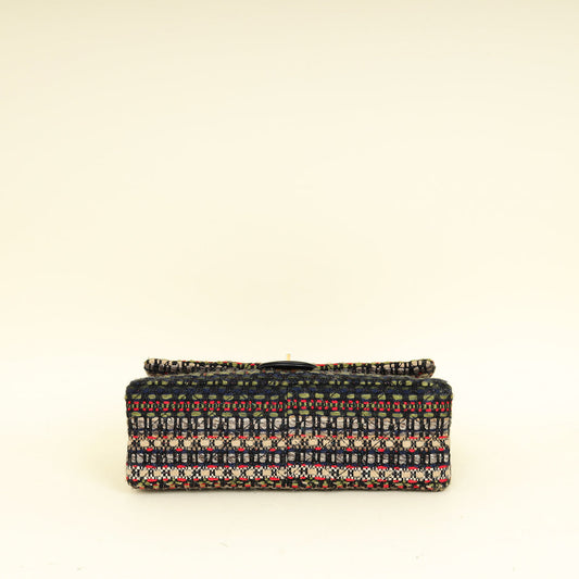 Chanel Multicolor 2.255 Reissue Tweed Double Flap 226 Bag