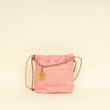Chanel Light Pink 22 Mini Bag