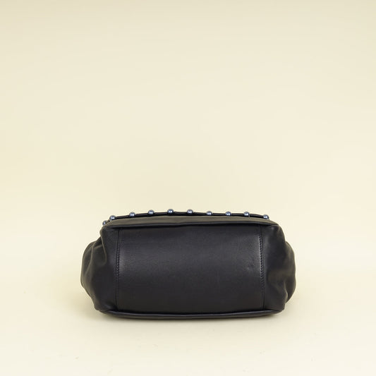 Chanel Dark Blue CC Obsession Pearl Flap Bag