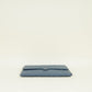 Chanel Grey Blue CC Flap Zip Clutch