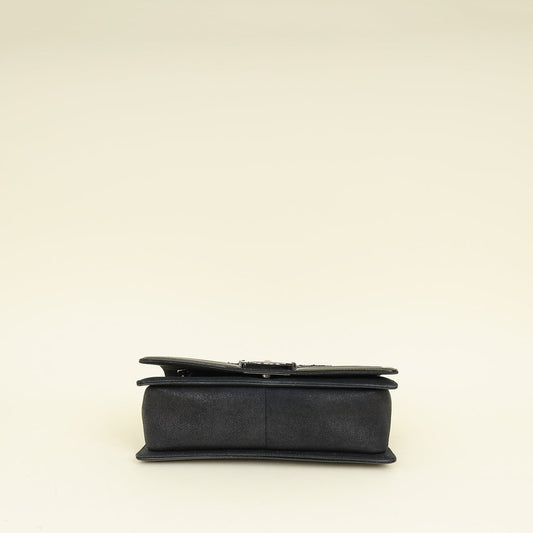 Chanel Black Le Boy Iridescent Sequins Medium Flap Bag