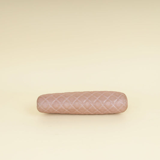Chanel Metallic Pink CC Timeless Clutch