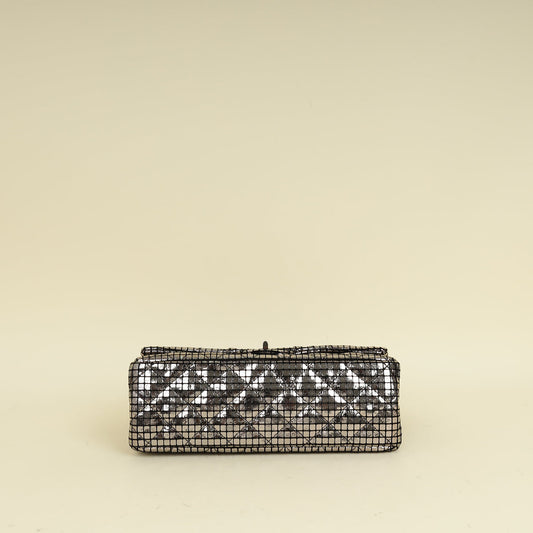 Chanel Metallic Black Mirror 2.55 Reissue Double Flap 225 Bag