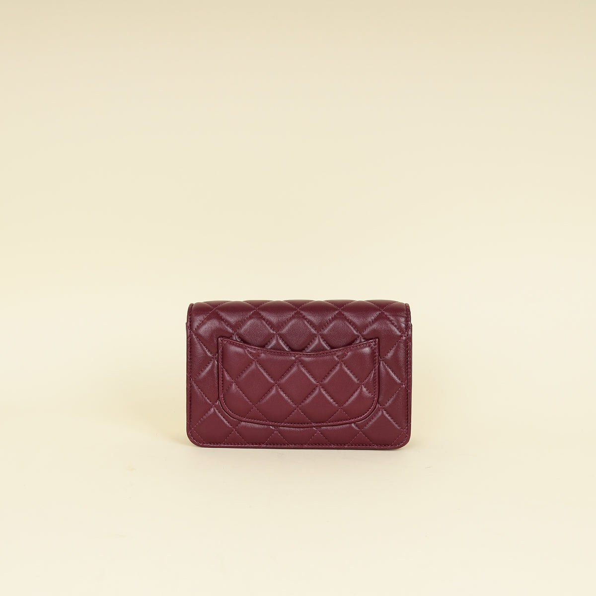 Chanel Violet CC Heart Lock Wallet On Chain