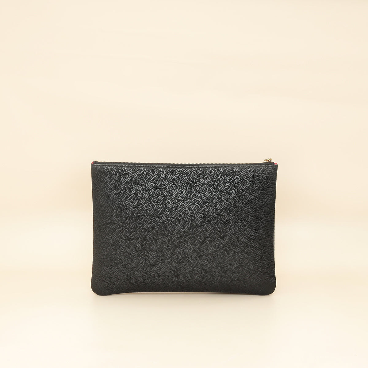 Chanel Black CC Front Pocket Pouch