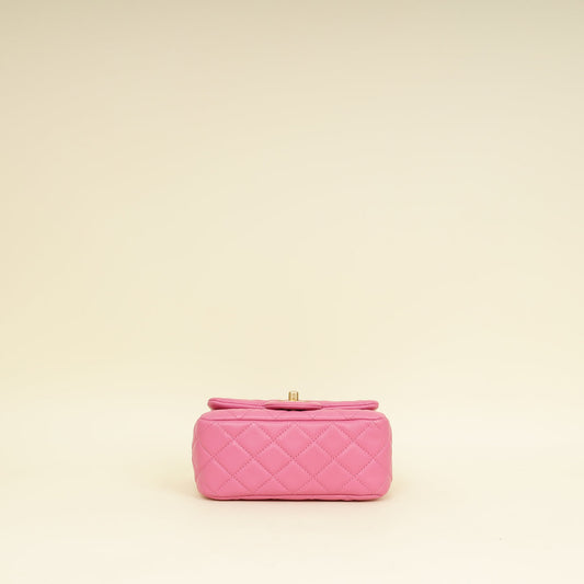 Chanel Pink CC Coco Crush Mini Flap Bag
