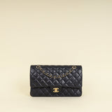 Chanel Indigo Blue CC Classic Double Flap Medium Bag
