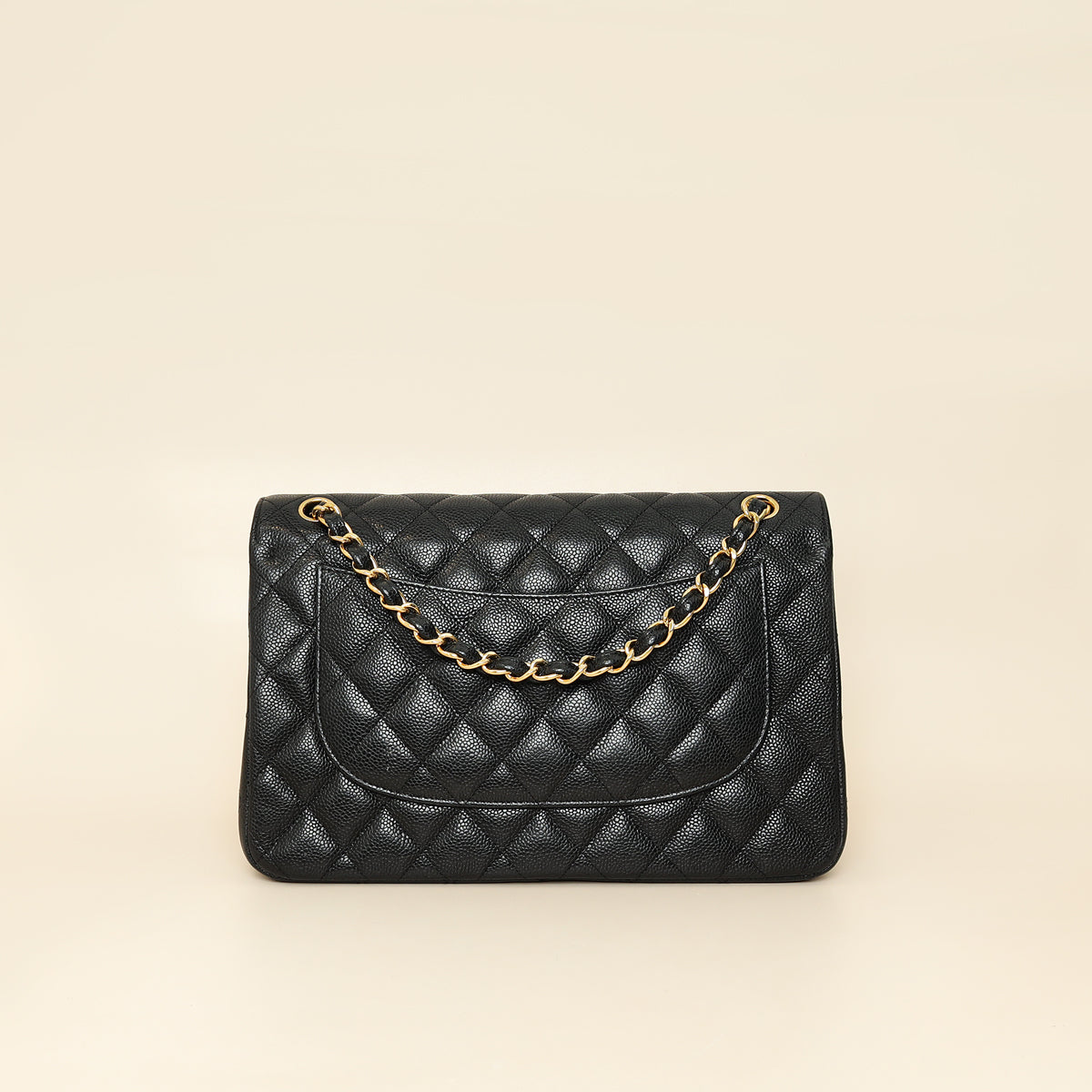 Chanel Black CC Classic Double Flap Jumbo Bag