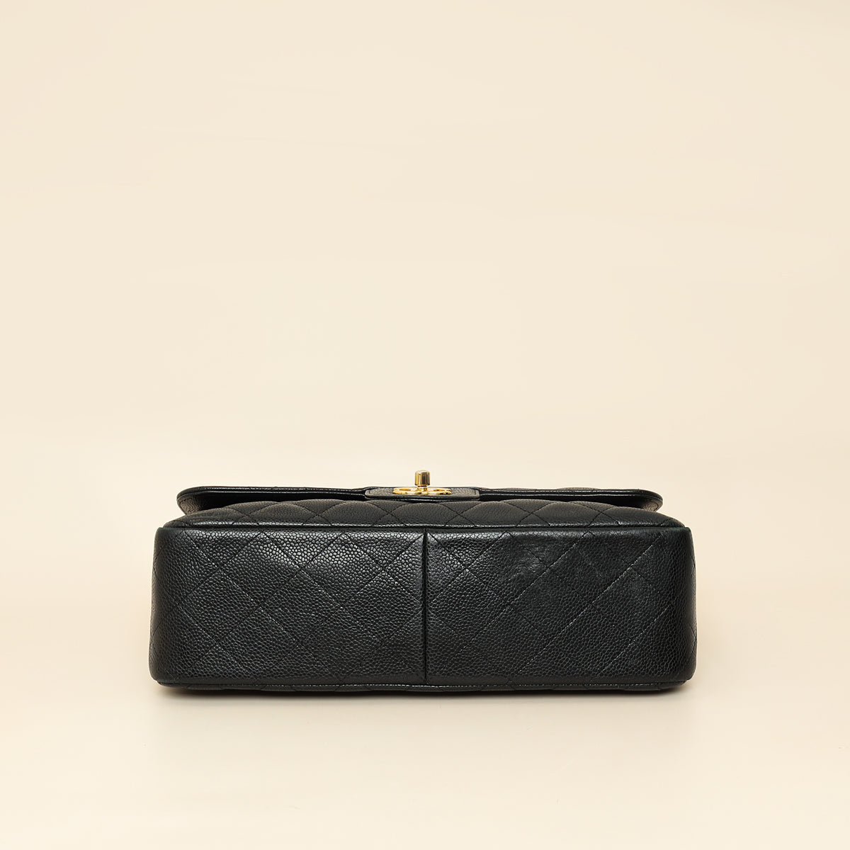 Chanel Black CC Classic Double Flap Jumbo Bag