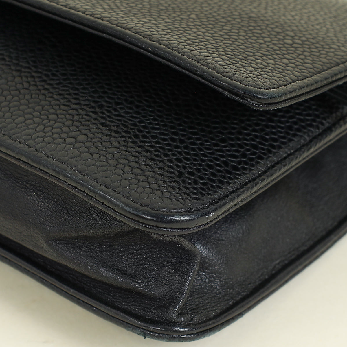 Chanel Black CC Timeless Wallet On Chain