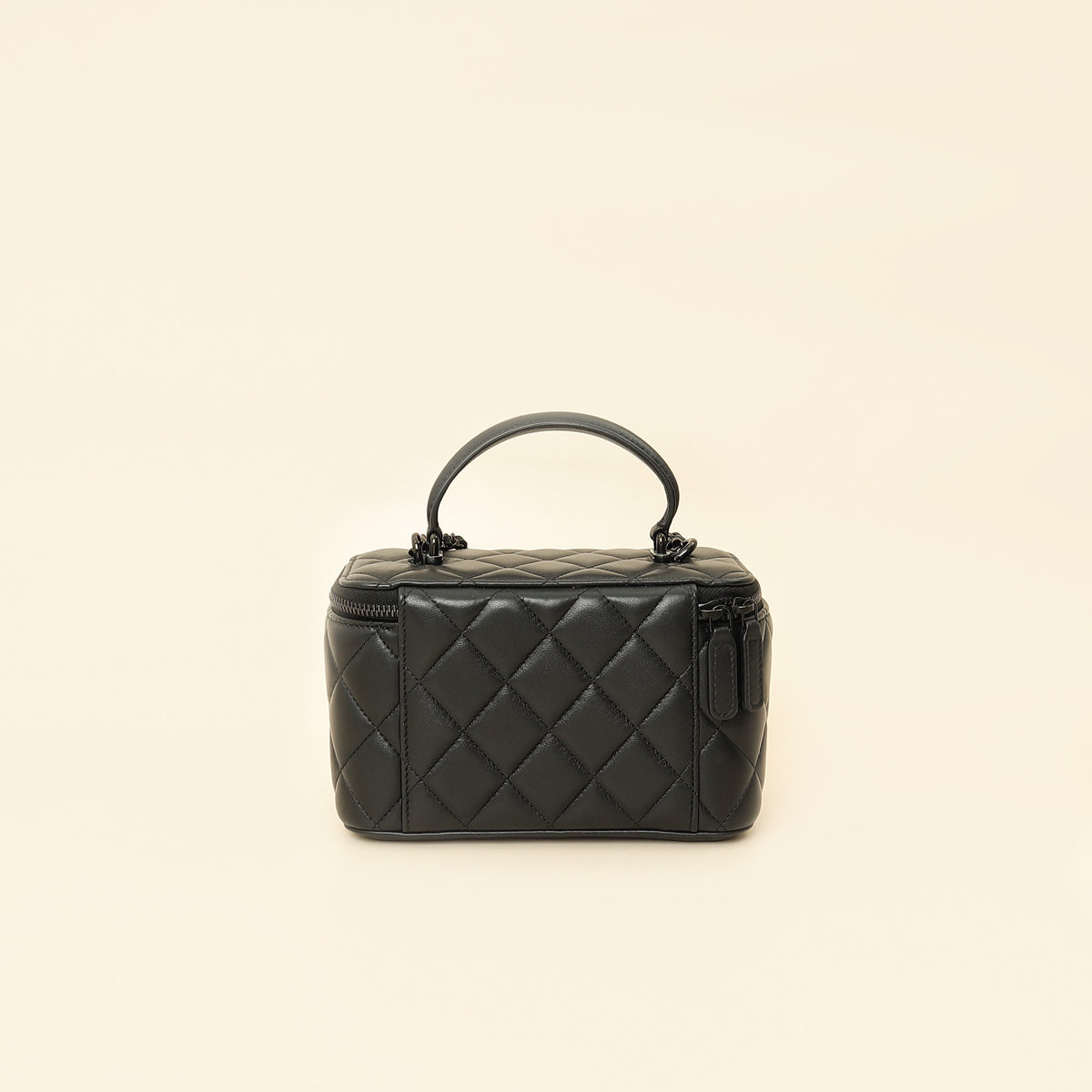 Chanel Black CC Top Handle Vanity Small Case
