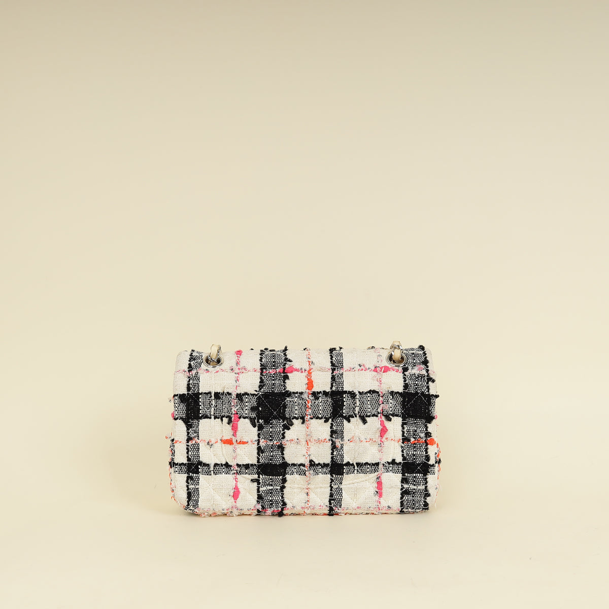 Chanel Bicolor CC Classic Double Flap Tweed Medium Bag