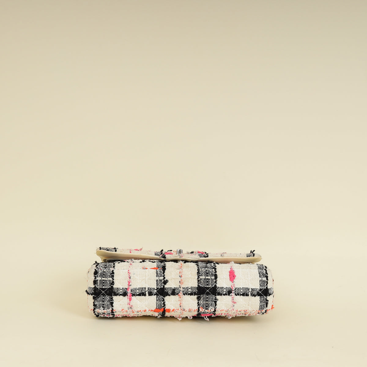 Chanel Bicolor CC Classic Double Flap Tweed Medium Bag