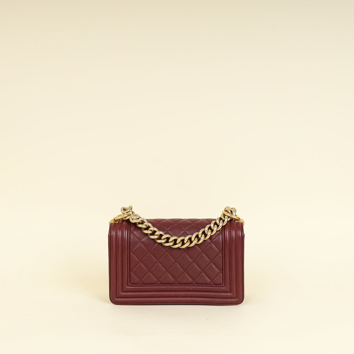 Chanel Burgundy Le Boy Small Flap Bag