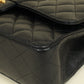 Chanel Black CC 11.12 Classic Double Flap Medium Bag