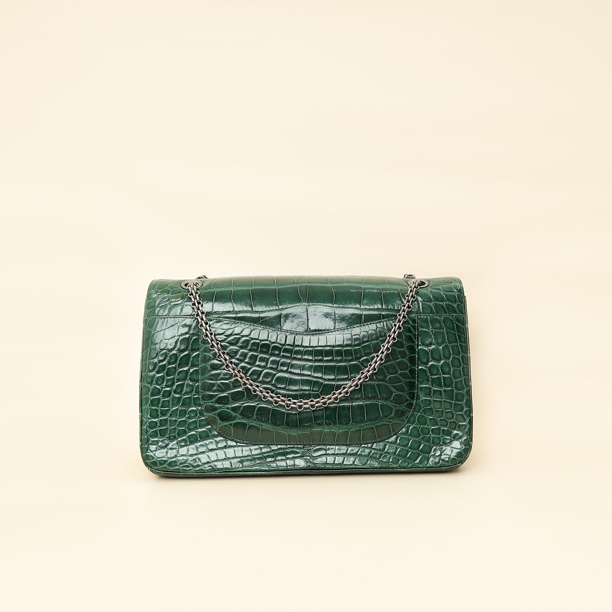 Chanel Forest Green Crocodile 2.55 Reissue Double Flap 227 Bag