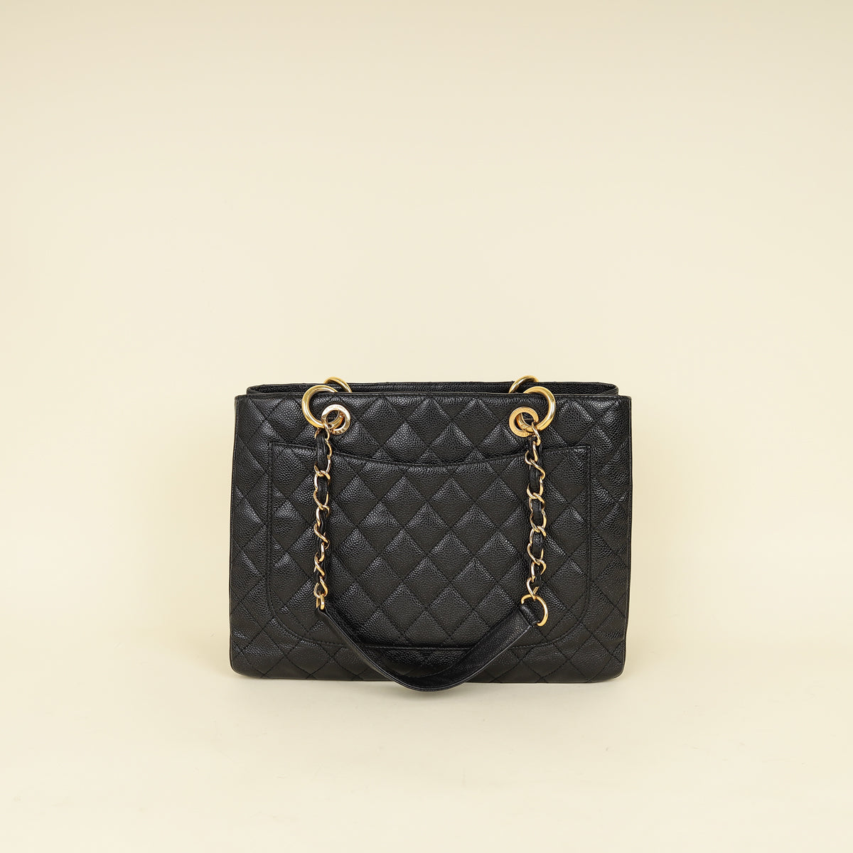Chanel Black Grand Shopping Tote (GST) Medium Bag