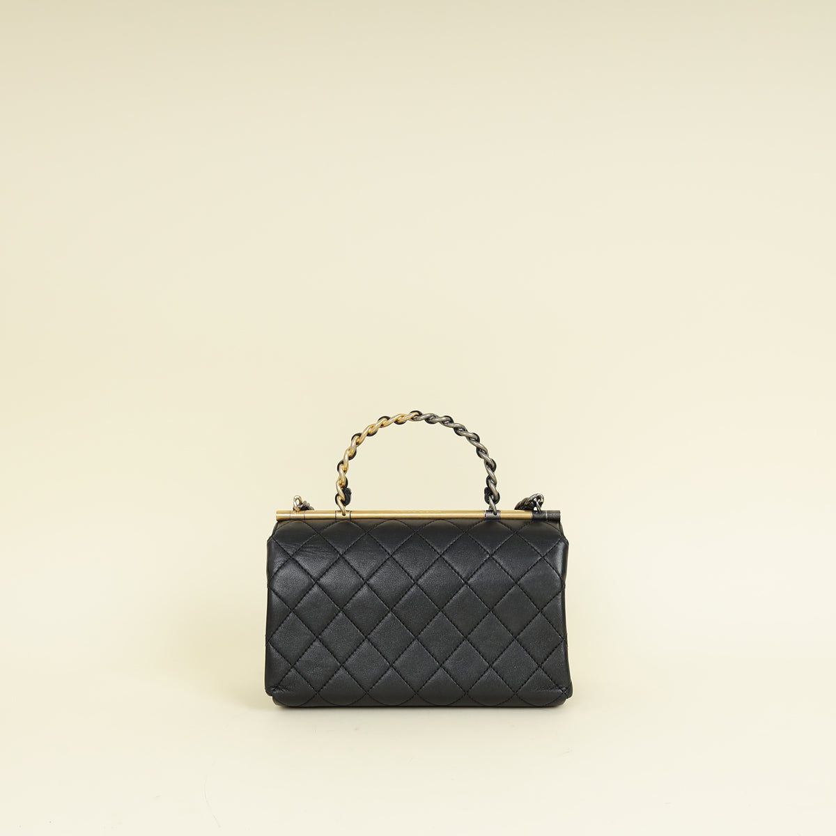 Chanel Black CC La Parisienne Top Handle Flap Bag