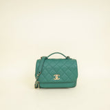 Chanel Dark Green CC Business Affinity Small Flap Bag