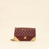 Chanel Burgundy CC Rock The Corner Flap Bag