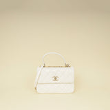 Chanel White Trendy Flap Bag