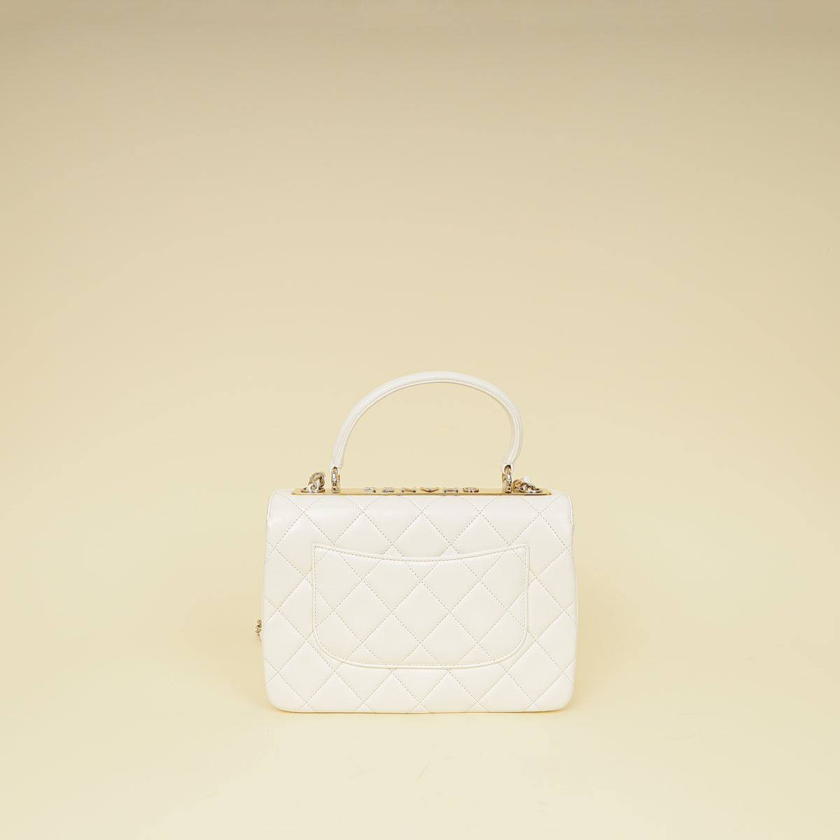 Chanel White Trendy Flap Bag