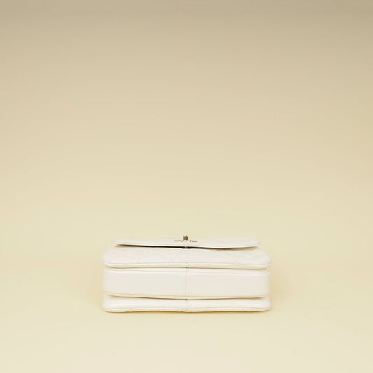 Chanel White Trendy Flap Bag