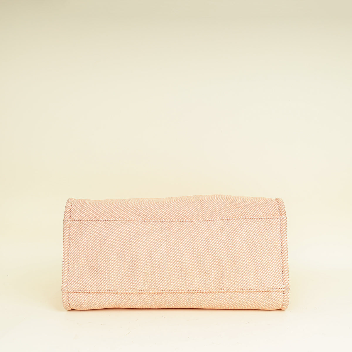 Chanel Peach CC Deauville Mixed Fiber Shopping Bag