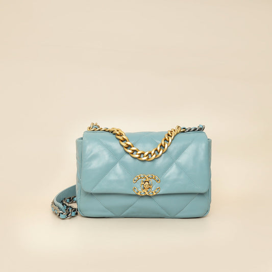 Chanel Light Blue 19 Small Flap Bag