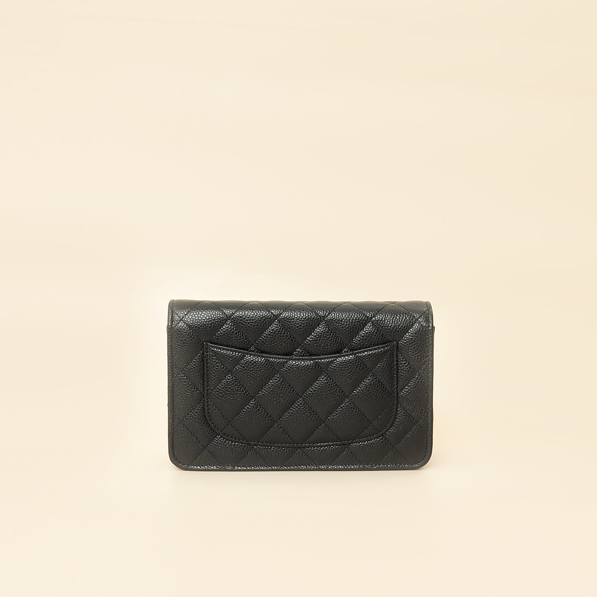 Chanel Black CC Classic Wallet On Chain