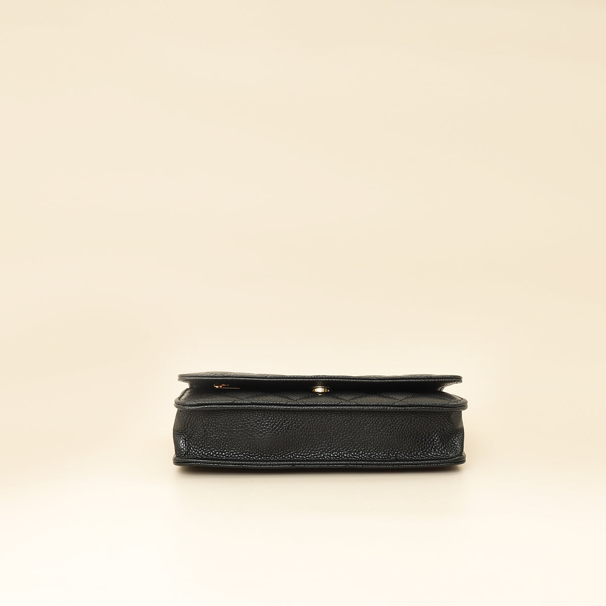 Chanel Black CC Classic Wallet On Chain