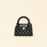 Chanel Black CC Mini Kelly Top Handle Bag