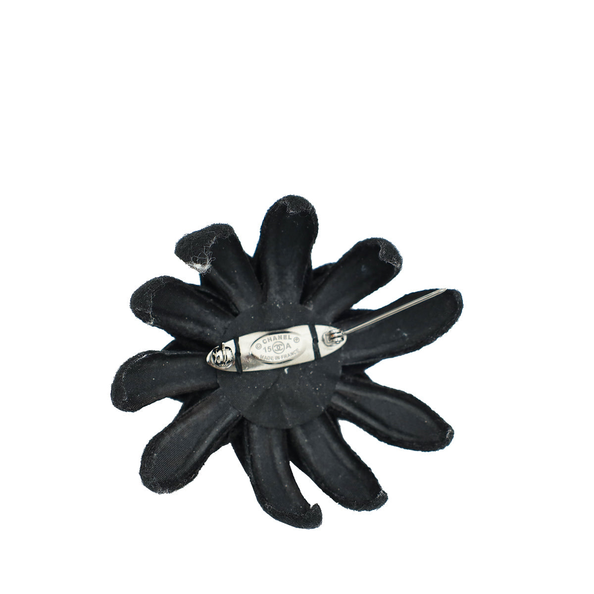 Chanel Bicolor Flower CC Felt Brooch
