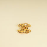 Chanel Gold CC   Quilt Pattern Brooch
