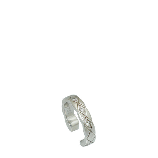 Chanel 18K White Gold Diamonds Coco Crush Single Earring