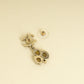 Chanel Gold CC Drop Earrings