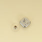 Chanel Silver CC Pearl Crystal Square Earrings